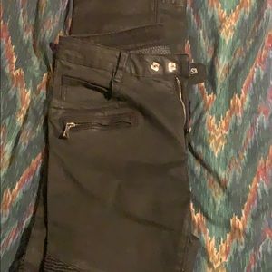 Black/Charcoal, gently worn, size 32 jeans